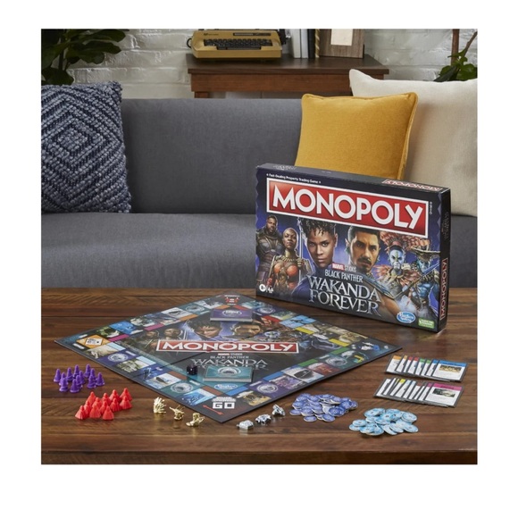 Monopoly: Marvel Studios' Black Panther: Wakanda Forever Edition Board Game - Picture 2 of 12